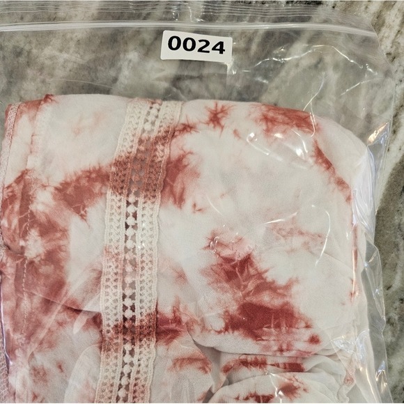 Women's Rayon White and Red Brown Sleeveless Top with crochet and peplum ruffle - Picture 10 of 10